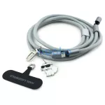 Universal Karl Lagerfeld CBDY Choupette Charm USB-C/USB-C kábel pánt szürke