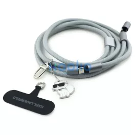   Universal Karl Lagerfeld CBDY Choupette Charm USB-C/USB-C kábel pánt szürke