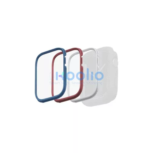 UNIQ keretek for Moduo 3in1 Apple Watch Series 4/5/6/7/8/SE/SE2/SE3 készülékhez 44/45mm kék-piros-fehér