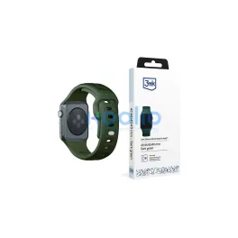   3MK szilikon óraszíj Apple Watch 42/44/45/49mm készülékhez sötét zöld