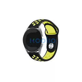   Beline 20mm Sport Silicone óra szíj doboz – fekete/sárga