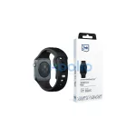 3MK szilikon óraszíj, Apple Watch 38/40/41mm készülékhez, fekete