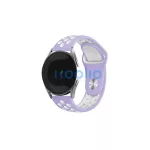 Beline 20 mm sport szilikon óraszíj lila-fehér