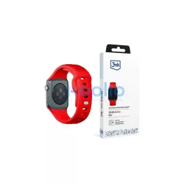   3MK szilikon óraszíj Apple Watch 38/40/41mm készülékhez, piros