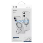 UNIQ Swivix tok iPhone 16 készülékhez 360 Rotating Kickstand átlátszó