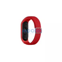 Beline Mi Band 7/6/5 készülékhez Textile szíjpánt piros