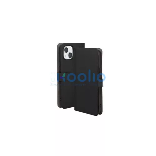 UNIQ Journa Bookcase iPhone 14 Plus/15 Plus készülékhez tok 6,7" fekete