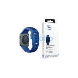   3MK szilikon óraszíj Apple Watch 42/44/45/49mm készülékhez kék