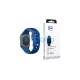 3MK szilikon óraszíj Apple Watch 42/44/45/49mm készülékhez kék