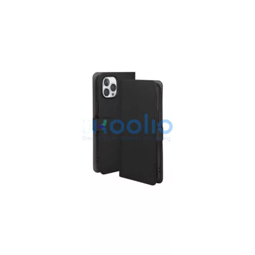 UNIQ Journa Bookcase iPhone 14 Pro 6,1 készülékhez tok éjfekete