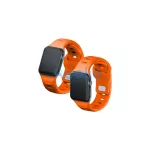 3MK szilikon óraszíj Apple Watch 42/44/45/49mm készülékhez narancssárga