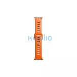 3MK szilikon óraszíj Apple Watch 42/44/45/49mm készülékhez narancssárga