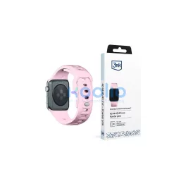   3MK szilikon óraszíj Apple Watch készülékhez 42/44/45/49 mm porrózsaszín