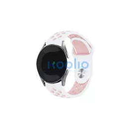   Beline óra szíj 22mm Sport Silicone fehér/rózsaszín doboz