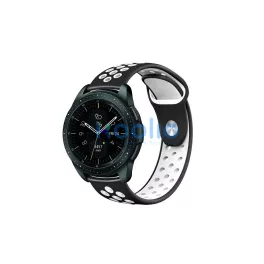 Beline óraszíj 22mm Sport Silicone doboz, fekete/fehér