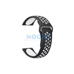 Beline óraszíj 22mm Sport Silicone doboz, fekete/fehér