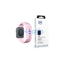   3MK szilikon óraszíj Apple Watch 38/40/41 mm készülékhez púderrózsaszín