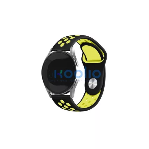 Beline Sport Silicone óraszíj 22mm fekete/sárga dobozban