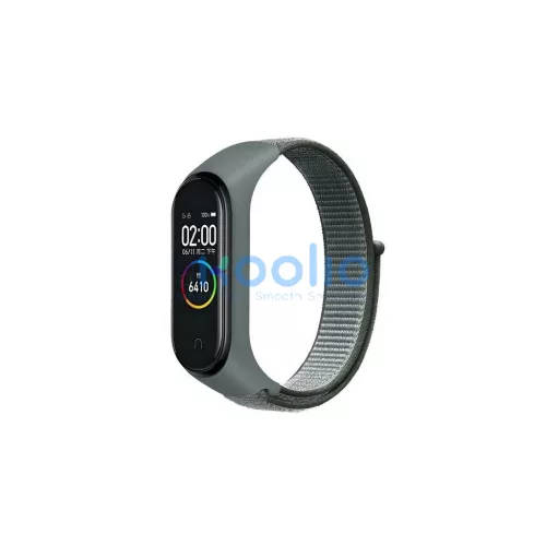 Beline Mi Band 7/6/5/4/3 készülékhez NylonLoop szíj szürke
