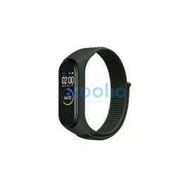   Beline Mi Band 7/6/5/4/3 készülékhez NylonLoop szíj zöld