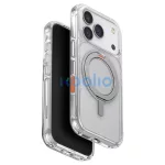 UNIQ Swivix tok iPhone 17 Pro készülékhez 360 fokban forgó tartó átlátszó