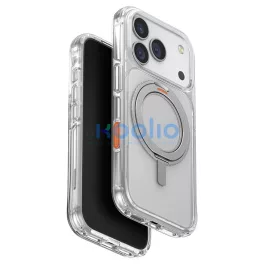  UNIQ Swivix tok iPhone 17 Pro készülékhez 360 fokban forgó tartó átlátszó