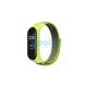 Beline Mi Band 7/6/5/4/3 készülékhez nylon hurok szíj sárga