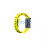 3MK szilikon óra szíj Apple Watch 42/44/45/49mm készülékhez sárga