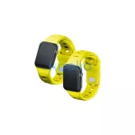 3MK szilikon óra szíj Apple Watch 42/44/45/49mm készülékhez sárga