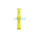 3MK szilikon óra szíj Apple Watch 42/44/45/49mm készülékhez sárga