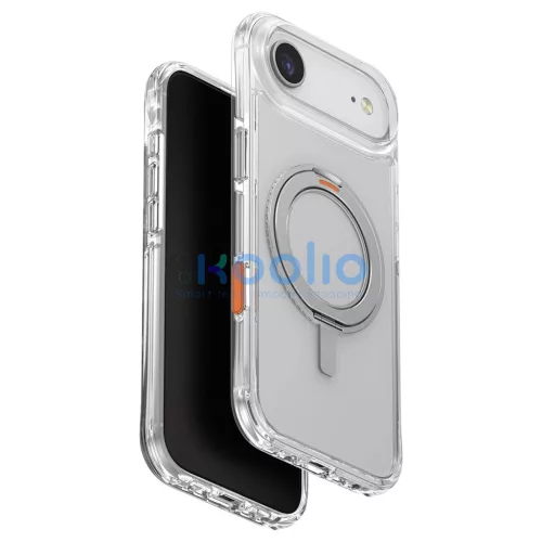 UNIQ Swivix tok iPhone Air készülékhez – 360 Rotating Kickstand, átlátszó
