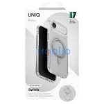 UNIQ Swivix tok iPhone Air készülékhez – 360 Rotating Kickstand, átlátszó
