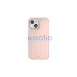 UNIQ Lino Case tok iPhone 13/14/15 6,1" készülékhez púderrózsaszín