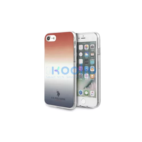US Polo USHCI8TRDGRB iPhone 7/8/SE 2020/ SE 2022 készülékhez tok Gradient Pattern Collec kék és piros