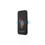US Polo USFLBKP12MPUGFLBK iPhone 12/12 Pro 6,1 készülékhez tok – black book Polo Embroidery Collection fekete