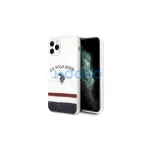 US Polo USHCN58PCSTRB iPhone 11 Pro készülékhez tok fehér Tricolor Pattern Collection