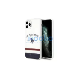   US Polo USHCN58PCSTRB iPhone 11 Pro készülékhez tok fehér Tricolor Pattern Collection