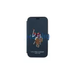 US Polo iPhone 12/12 Pro 6,1" készülékhez könyv tok Polo Embroidery Collection tengerészkék