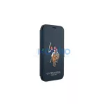 US Polo iPhone 12/12 Pro 6,1" készülékhez könyv tok Polo Embroidery Collection tengerészkék