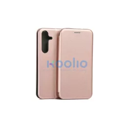   Beline Case Book Magnetic tok Samsung S25+ készülékhez rózsaarany