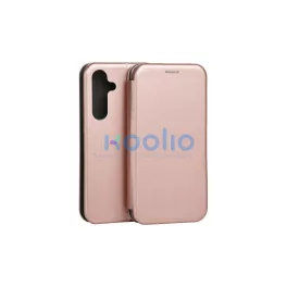   Beline Case Book Magnetic tok Samsung S24 FE készülékhez rózsaarany