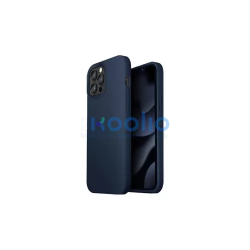 UNIQ Lino Case tok iPhone 13 Pro Max 6,7" készülékhez tengerészkék