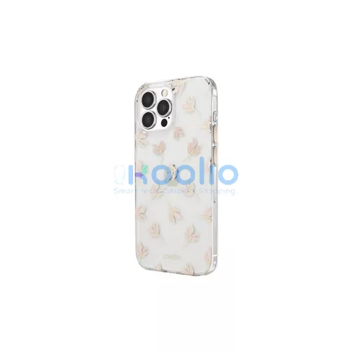 UNIQ Coehl Fleur tok iPhone 13 Pro Max 6,7 készülékhez pasztell rózsaszín