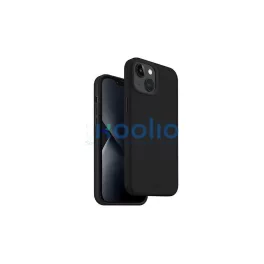   UNIQ Lino Case iPhone 14 Plus / 15 Plus készülékhez 6,7" éjfél fekete
