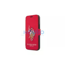   US Polo USFLBKP12SPUGFLRE iPhone 12 mini 5,4" készülékhez tok – red book – Polo Embroidery Collection