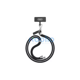   Audi univerzális telefonpánt 120cm 6mm crossbody fekete AU-CBL6-R8/D1-BK