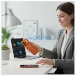 UNIQ Veren iPhone 17 Pro készülékhez tok Magclick Charging narancssárga
