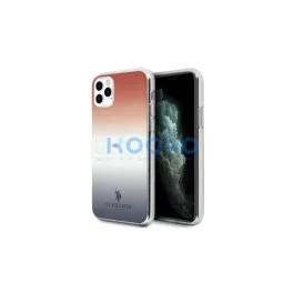   US Polo USHCN58TRDGRB iPhone 11 Pro készülékhez Gradient Pattern Collection kék és piros