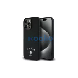   US Polo USHCP15XPARK iPhone 15 Pro Max 6,7" készülékhez Printed DH Logo tok fekete