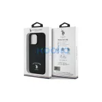 US Polo USHCP15XPARK iPhone 15 Pro Max 6,7" készülékhez Printed DH Logo tok fekete